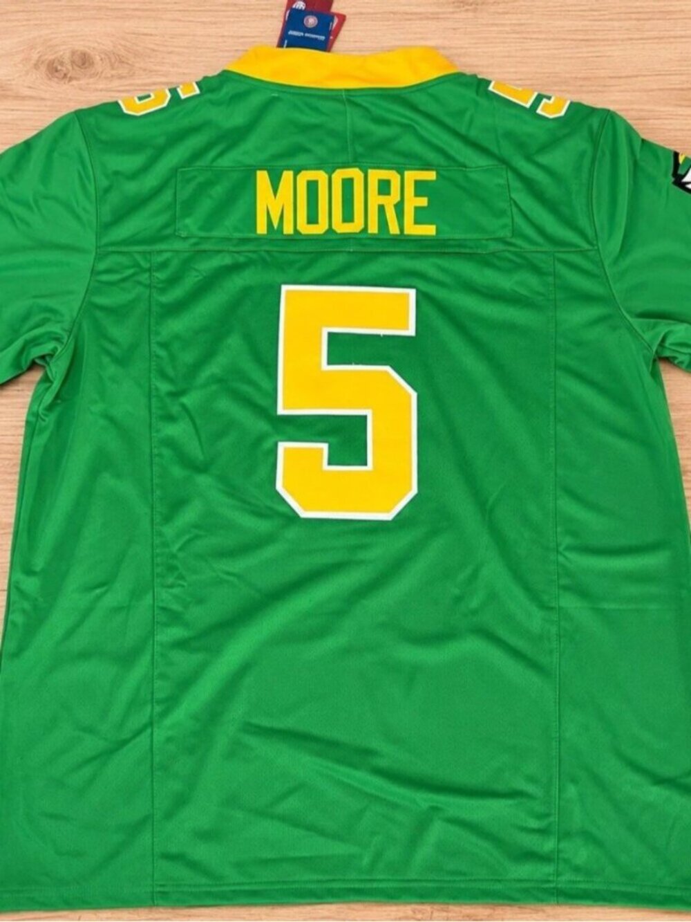 Dante Moore Vapor Green Jersey Stitched